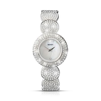 Ladies 'Elegance' silver round strap watch 4851.37